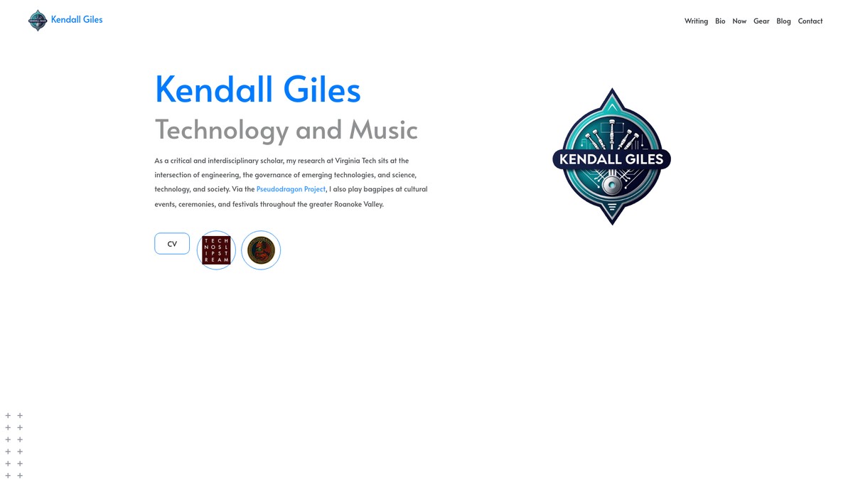 kendallgiles.com screenshot