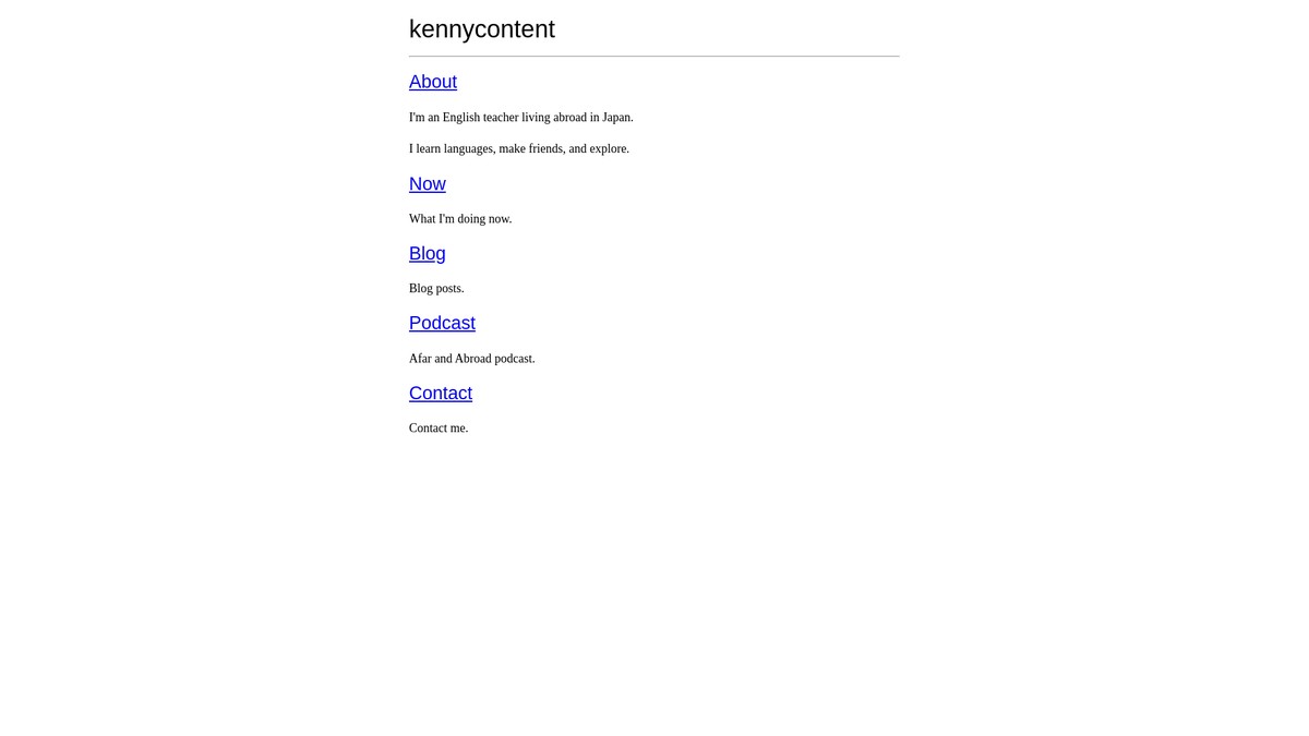 kennycontent.com screenshot