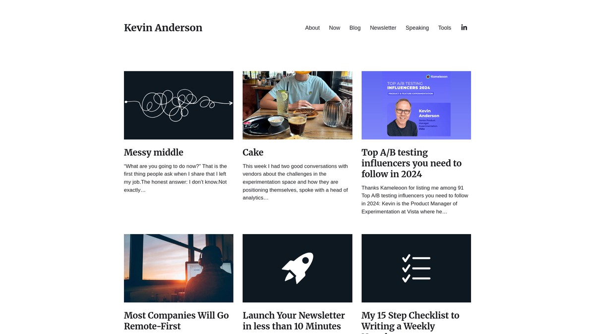 kevinanderson.nl screenshot