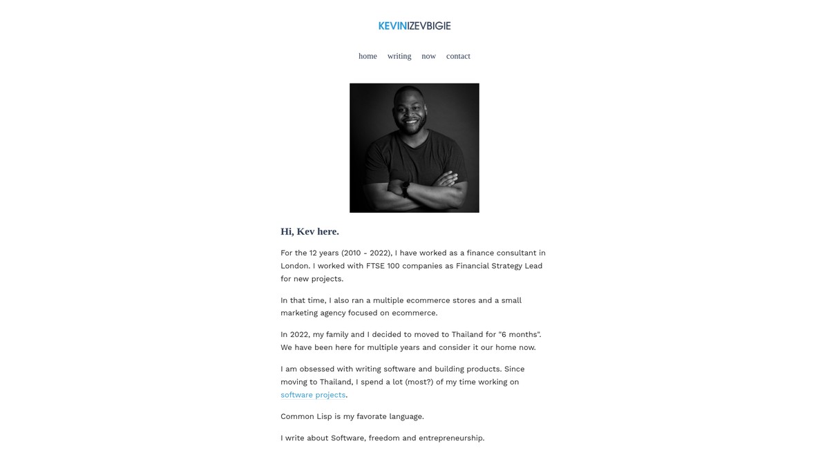 kevinize.com screenshot