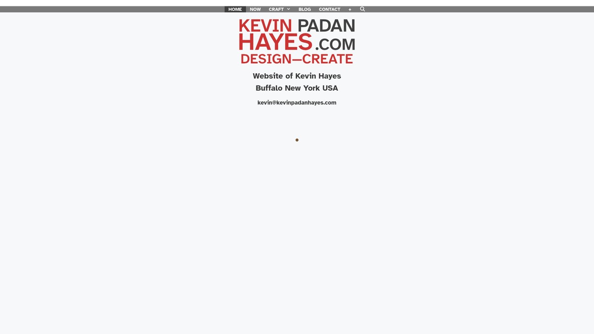 kevinpadanhayes.com screenshot