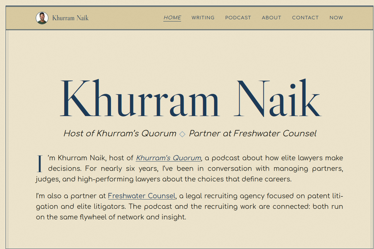 khurramnaik.com screenshot