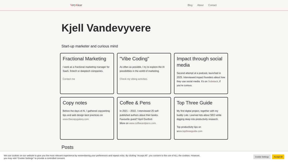 kjellv.com screenshot