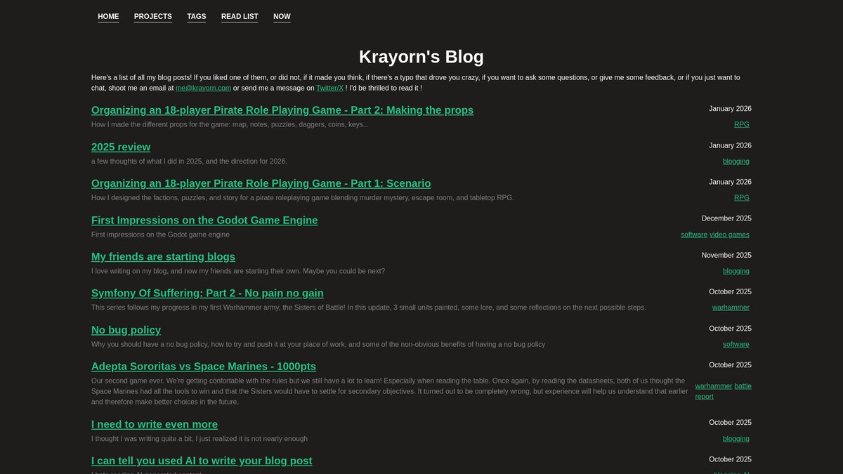 krayorn.com screenshot