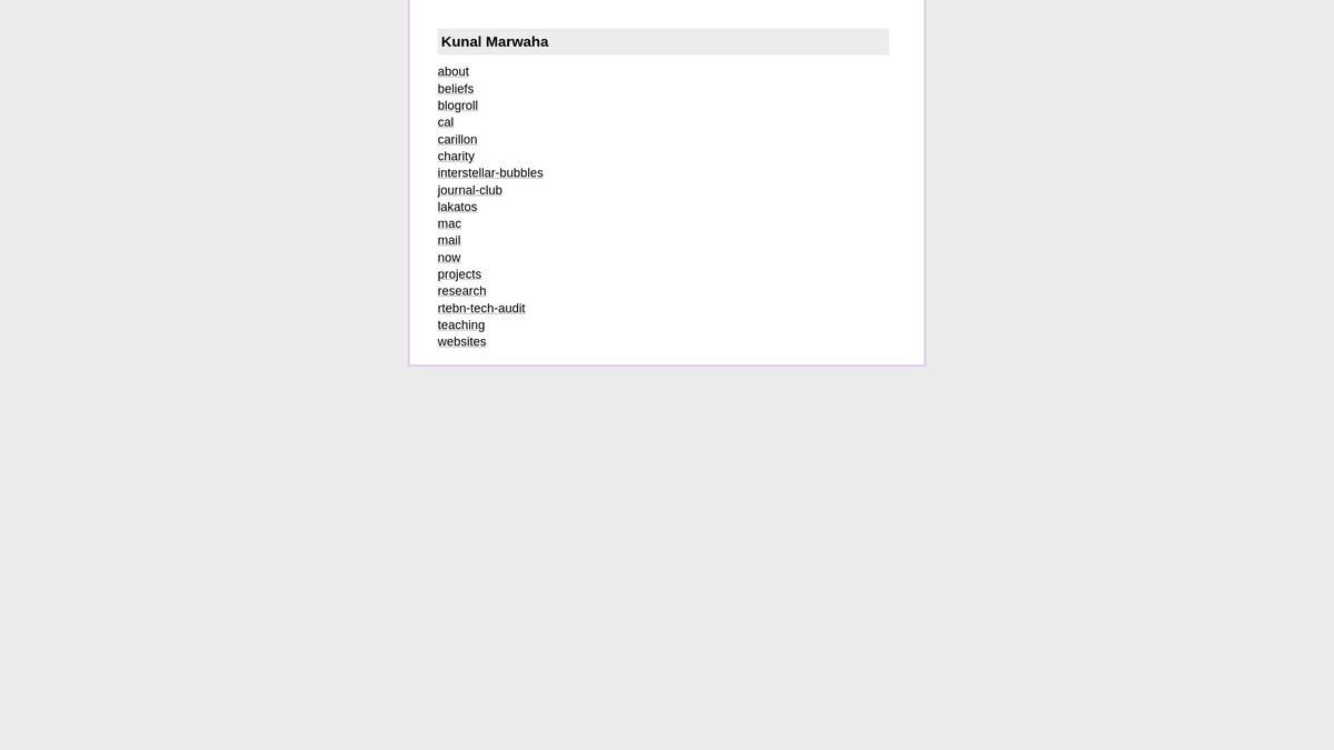 kunalmarwaha.com screenshot