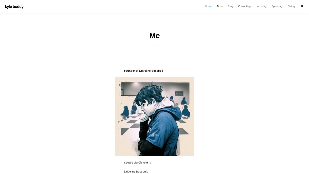 Screenshot of kyleboddy.com