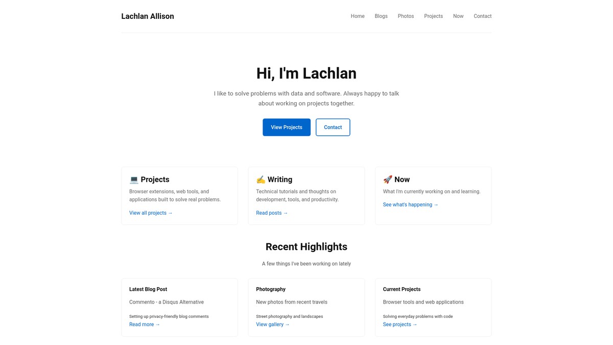 lachlanallison.com screenshot