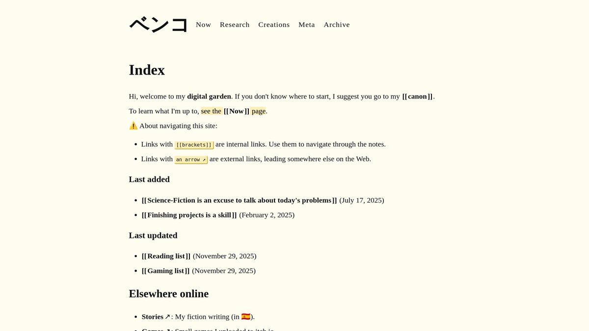 ladybenko.net screenshot