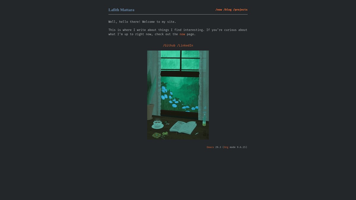 lafith.dev screenshot