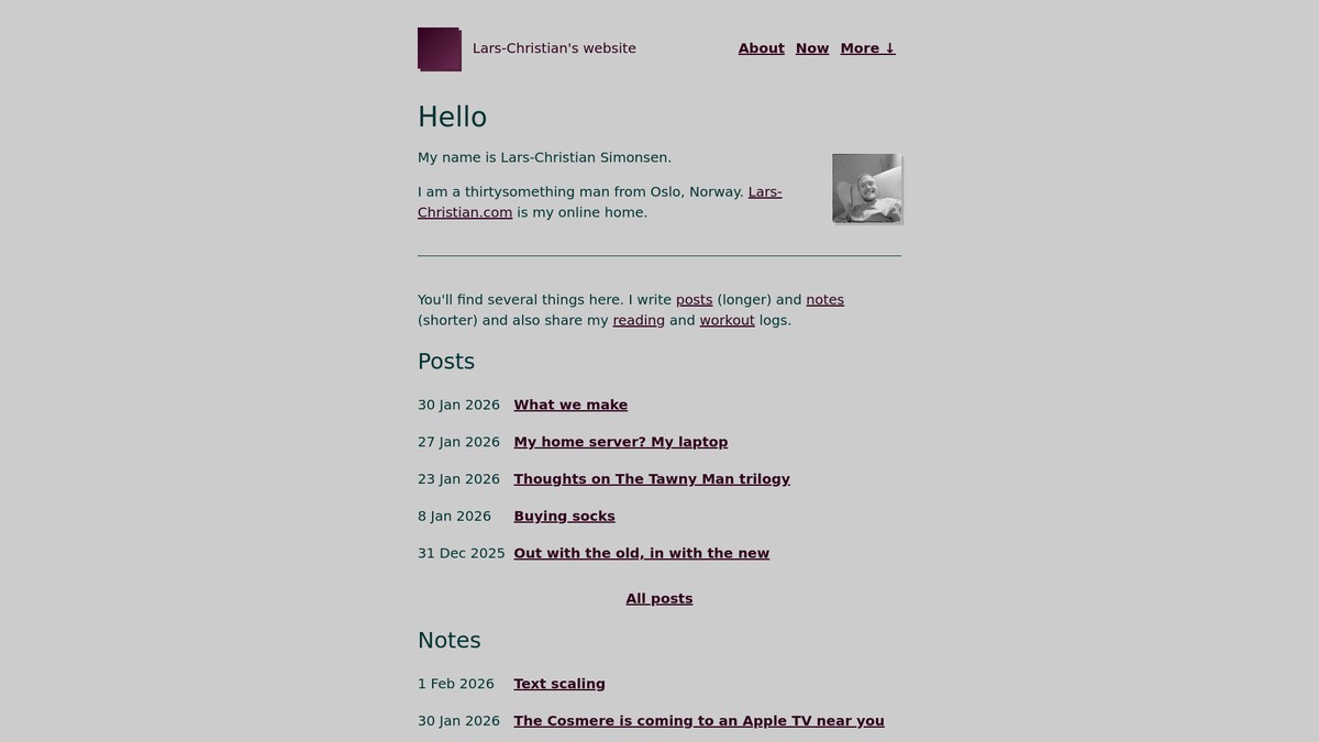 lars-christian.com screenshot
