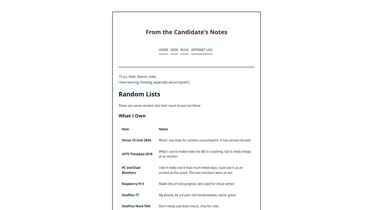 Screenshot of laxie.bearblog.dev