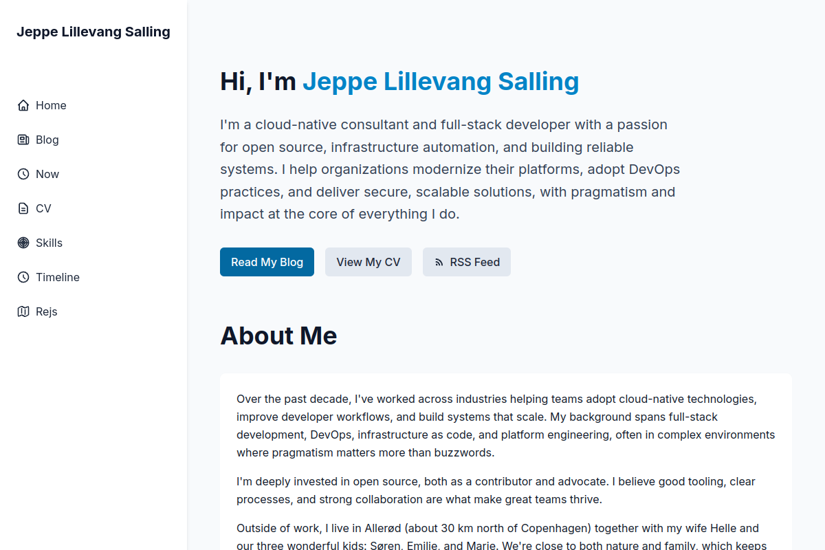 lillevang.dev screenshot