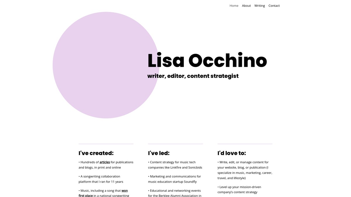 lisaocchino.com screenshot