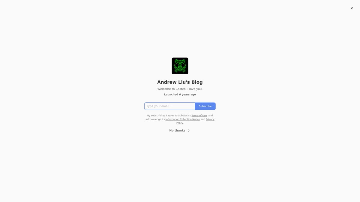 Screenshot of liu.blog