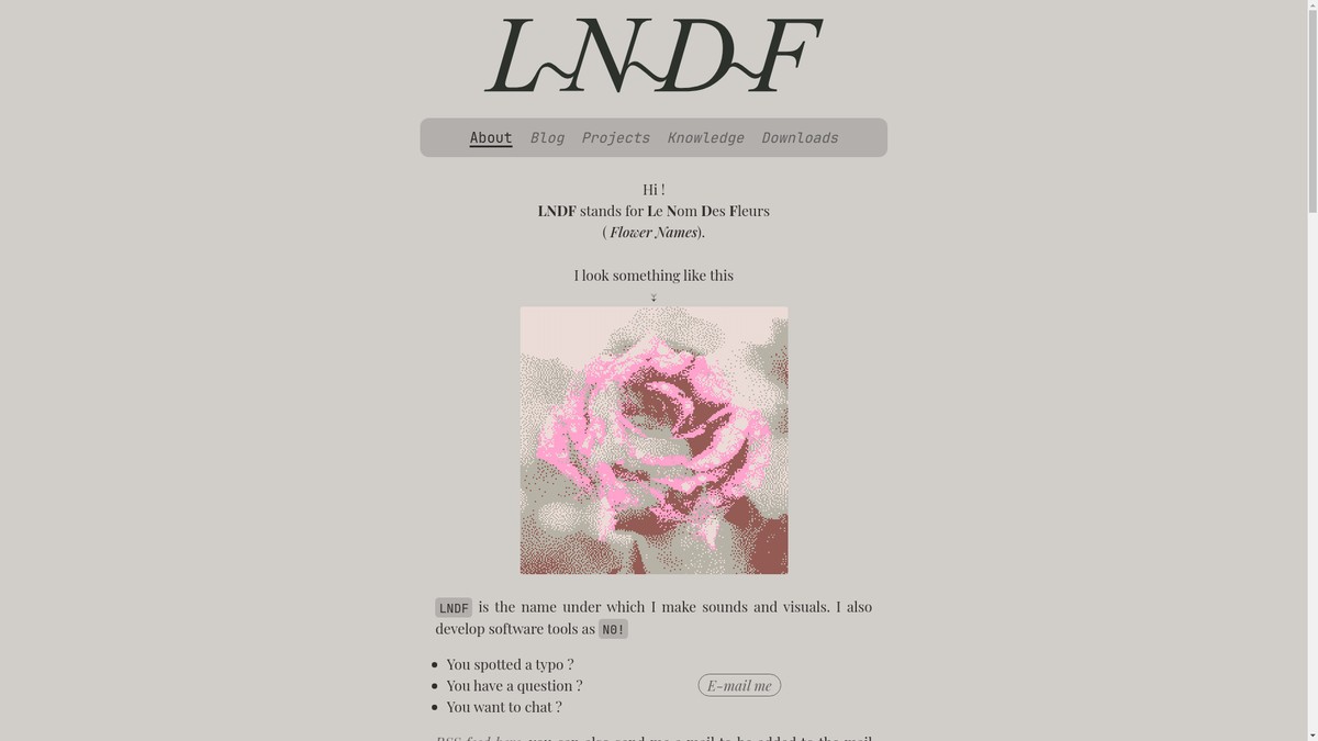 lndf.fr screenshot