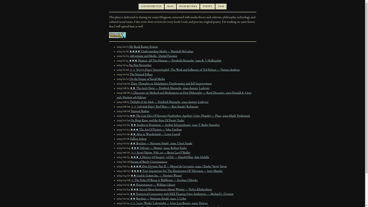 lostinthecycle.xyz screenshot