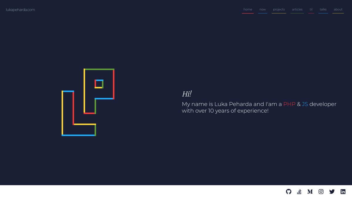 lukapeharda.com screenshot