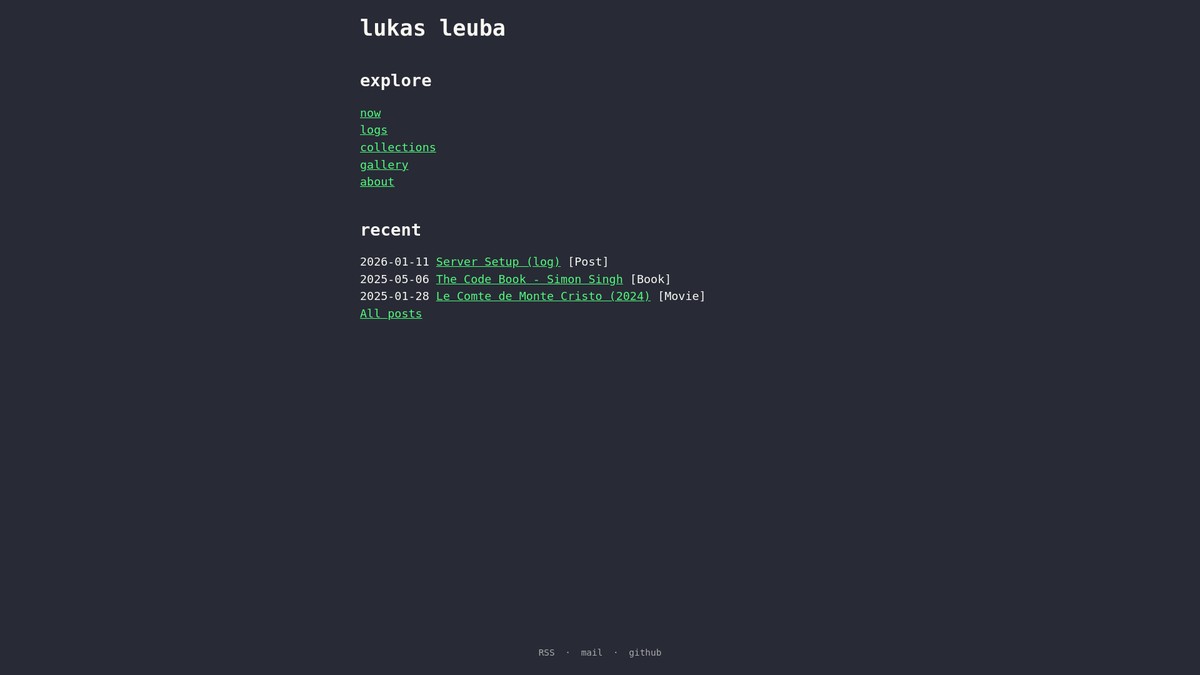 lukasleuba.ch screenshot