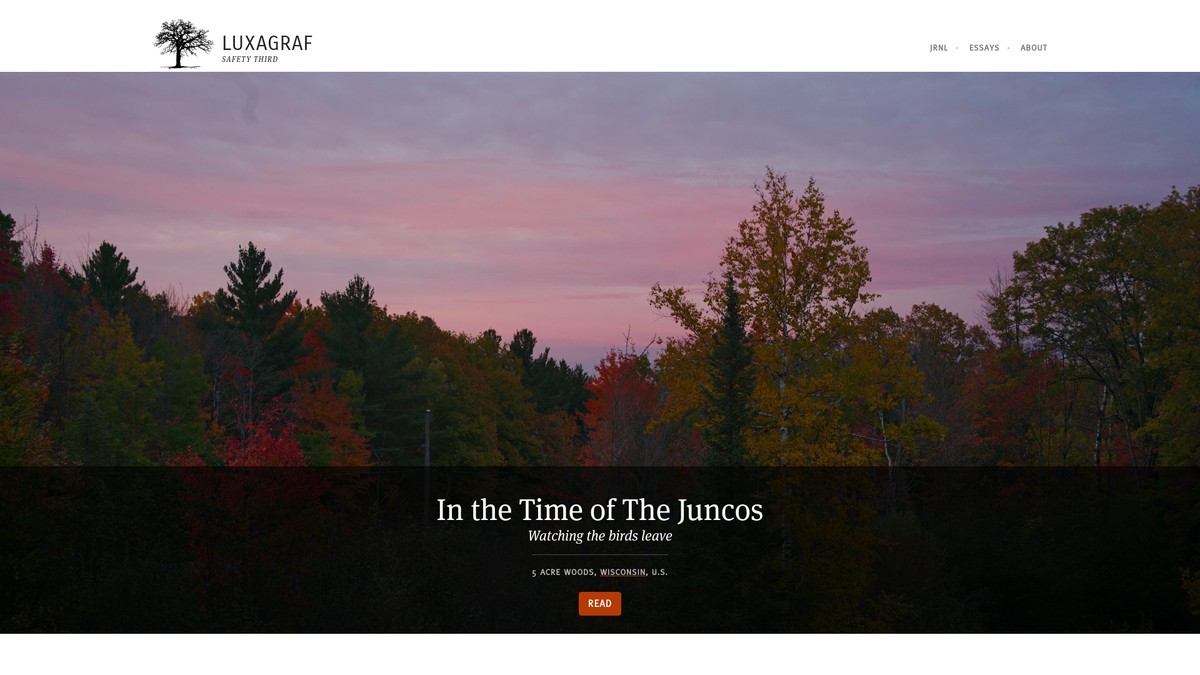 luxagraf.net screenshot