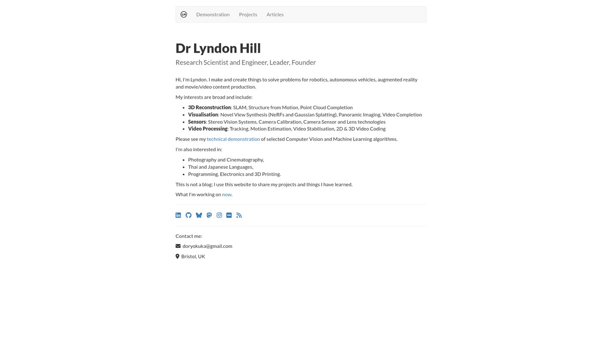 lyndonhill.com screenshot
