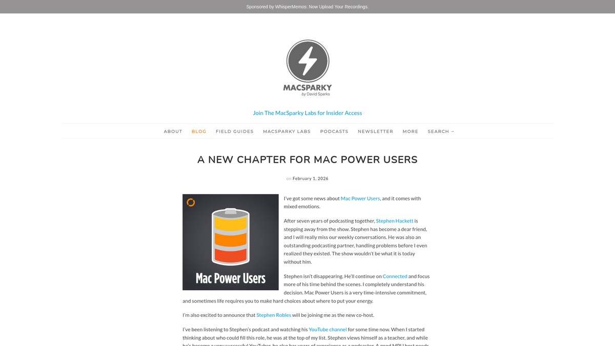 macsparky.com screenshot