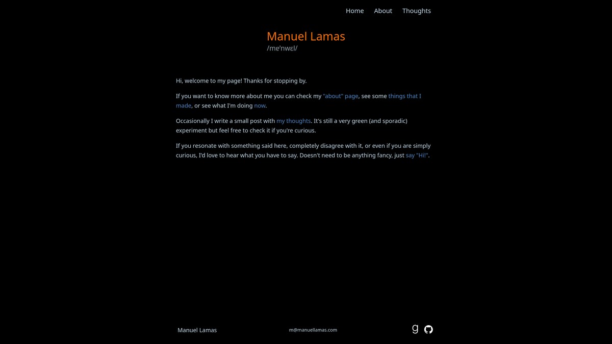 manuellamas.com screenshot