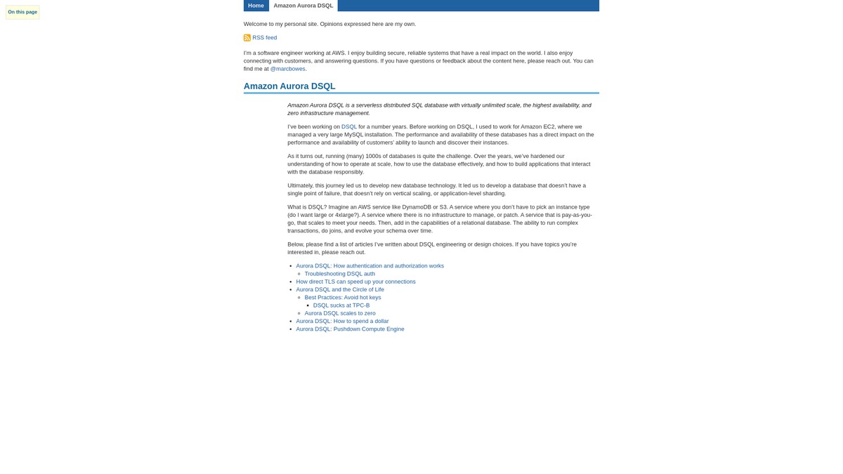 marc-bowes.com screenshot