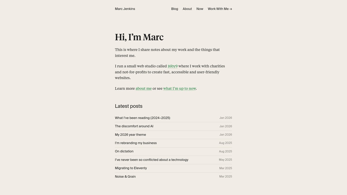 marcjenkins.co.uk screenshot