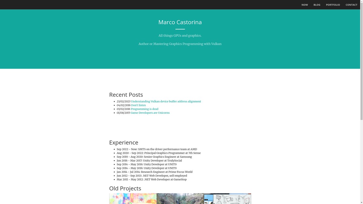marcocastorina.com screenshot