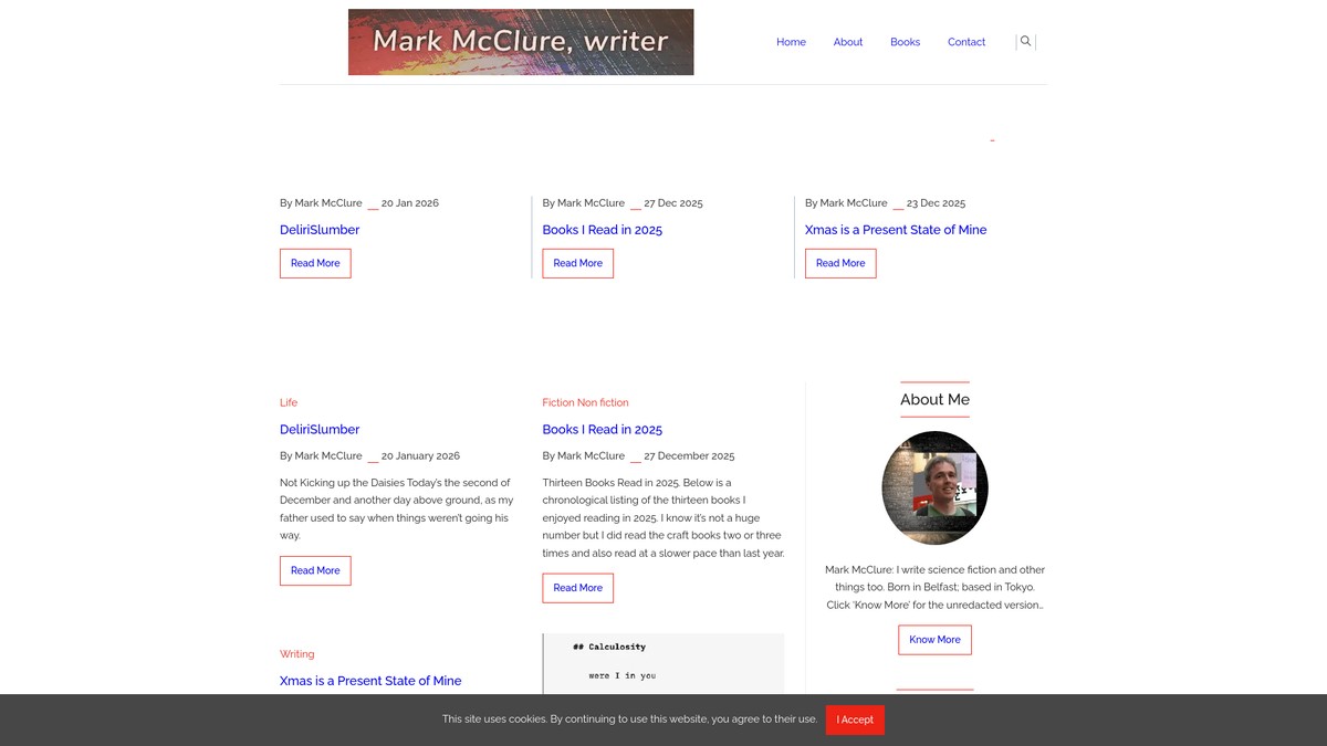 markmccluretoday.com screenshot
