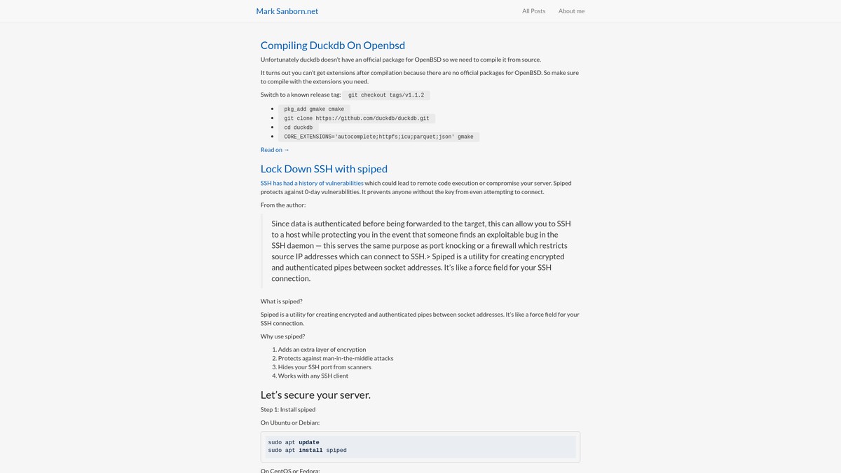 marksanborn.net screenshot