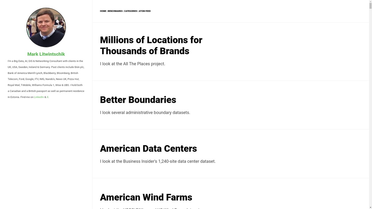 marksblogg.com screenshot