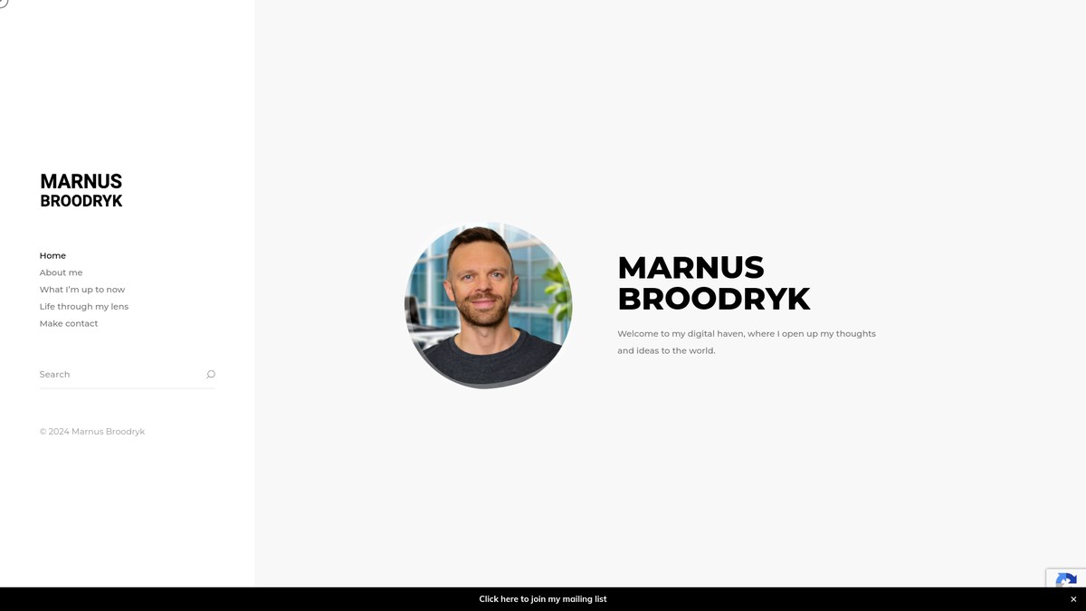 marnusbroodryk.com screenshot