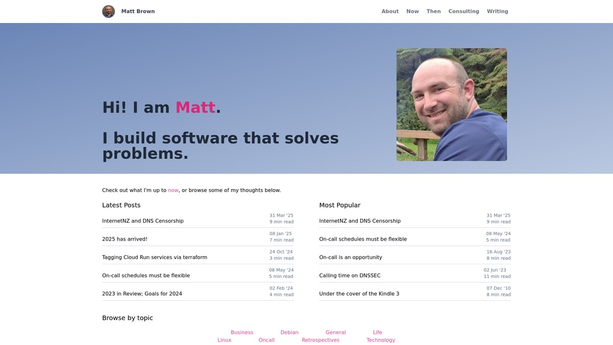 mattb.nz screenshot