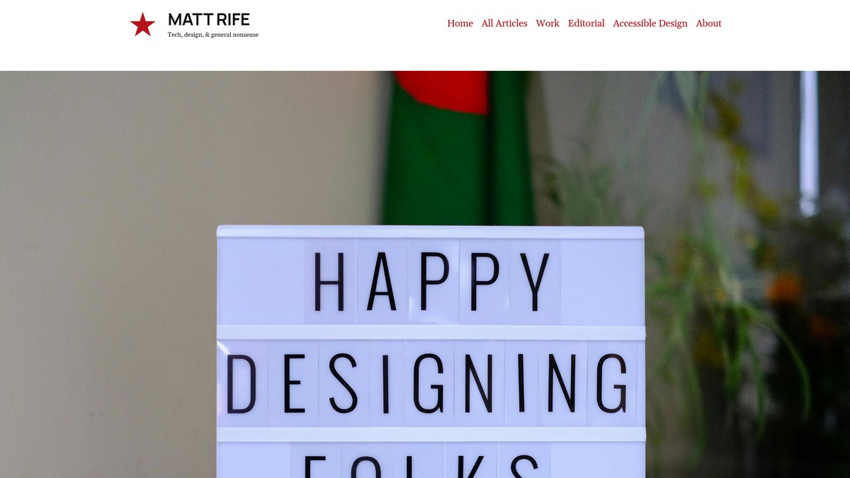 mattrife.com screenshot