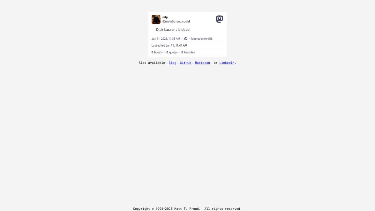 matttproud.com screenshot