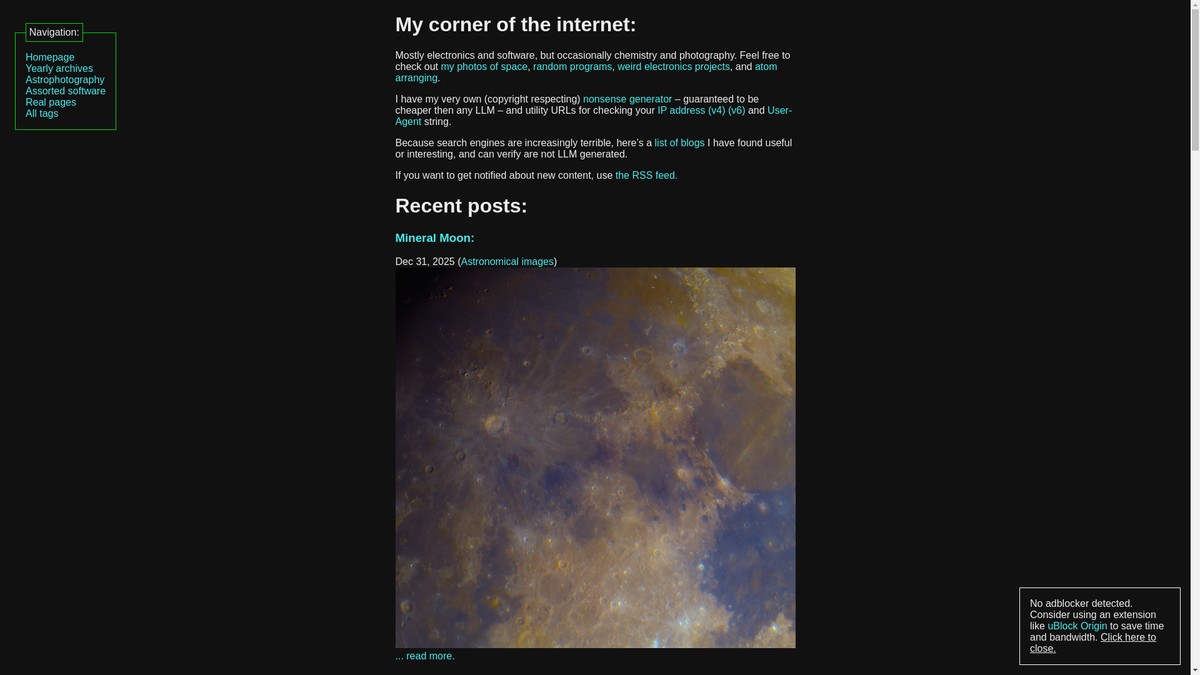 maurycyz.com screenshot