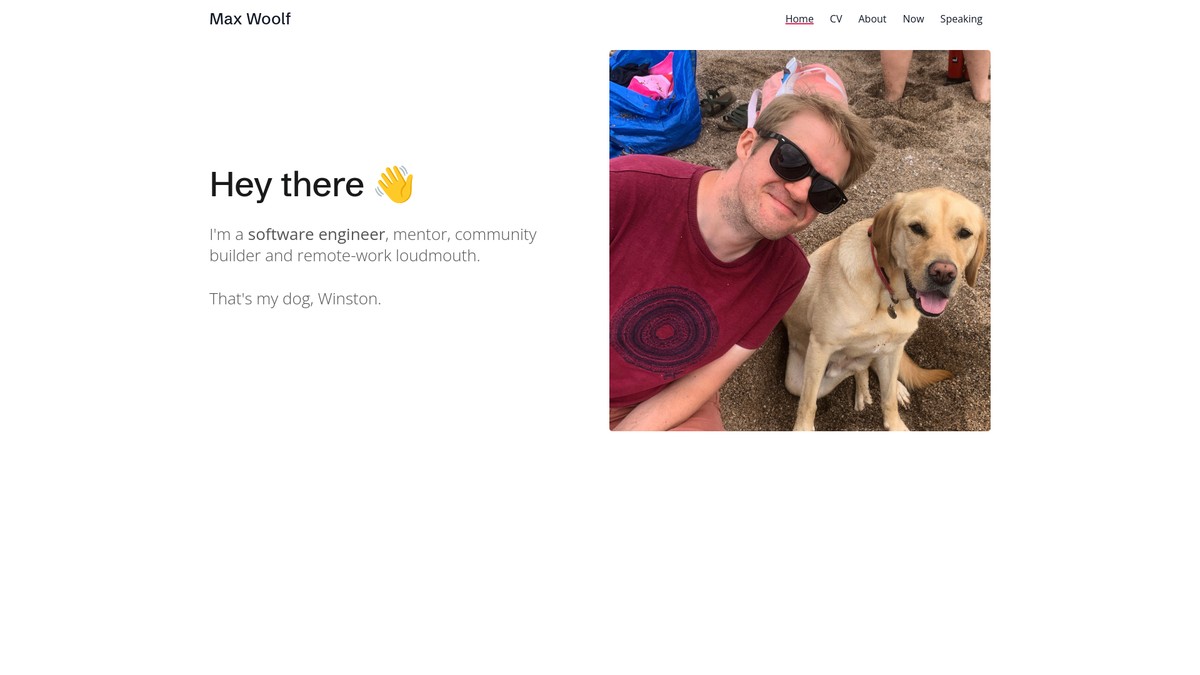 Screenshot of max.woolf.io