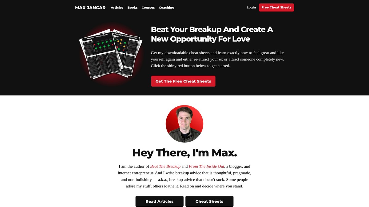 maxjancar.com screenshot