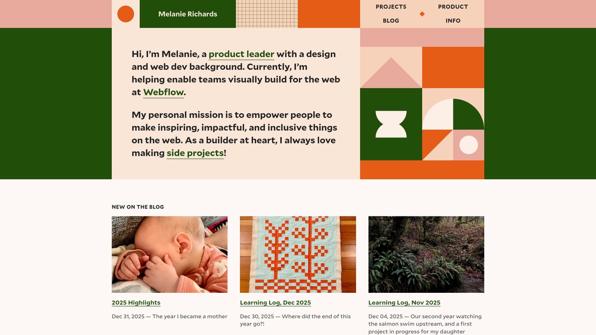 melanie-richards.com screenshot