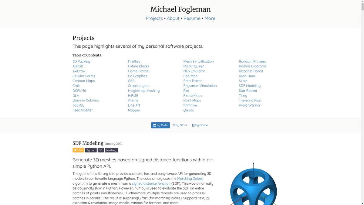 michaelfogleman.com screenshot