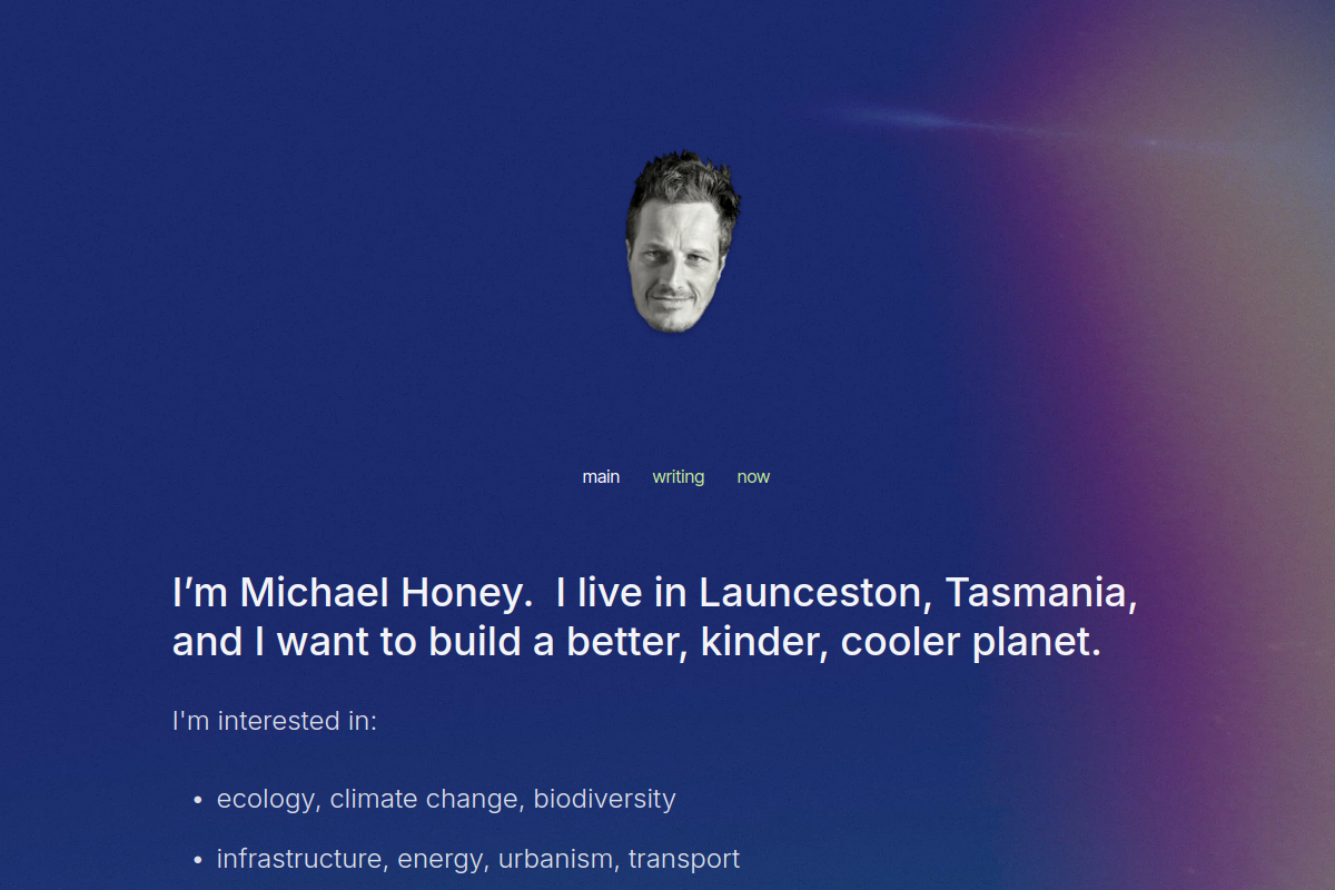 michaelhoney.com screenshot