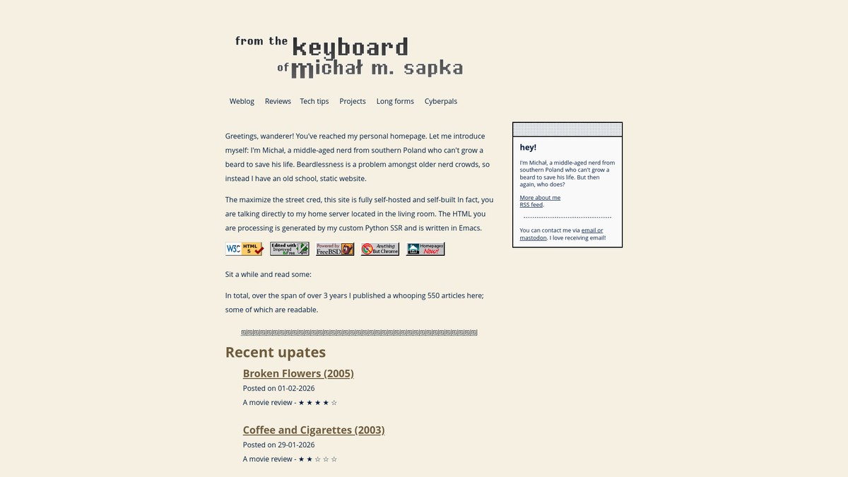 michal.sapka.pl screenshot