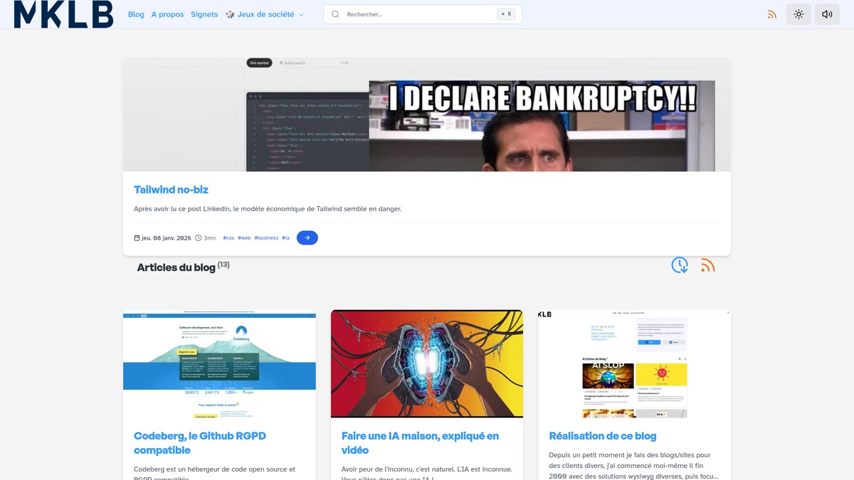 Screenshot of mikaleb.com
