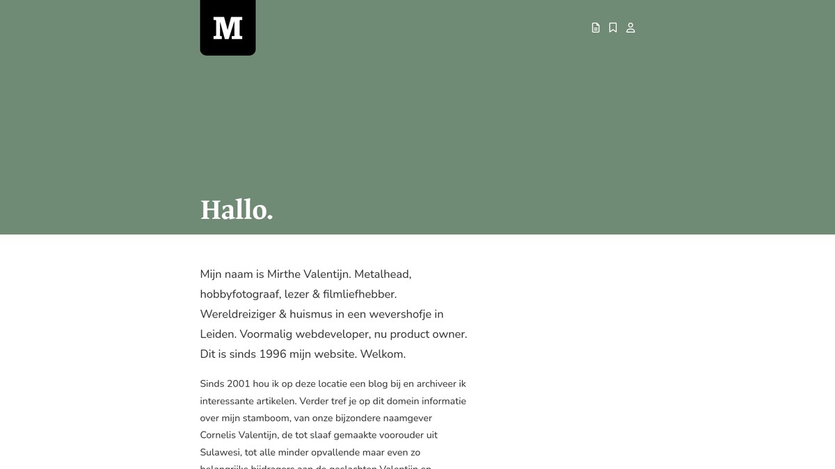 mirthe.org screenshot