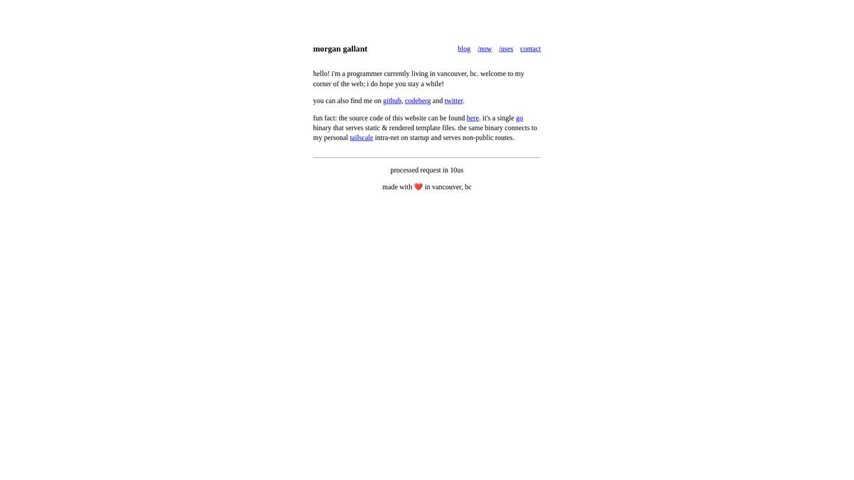 morgangallant.com screenshot