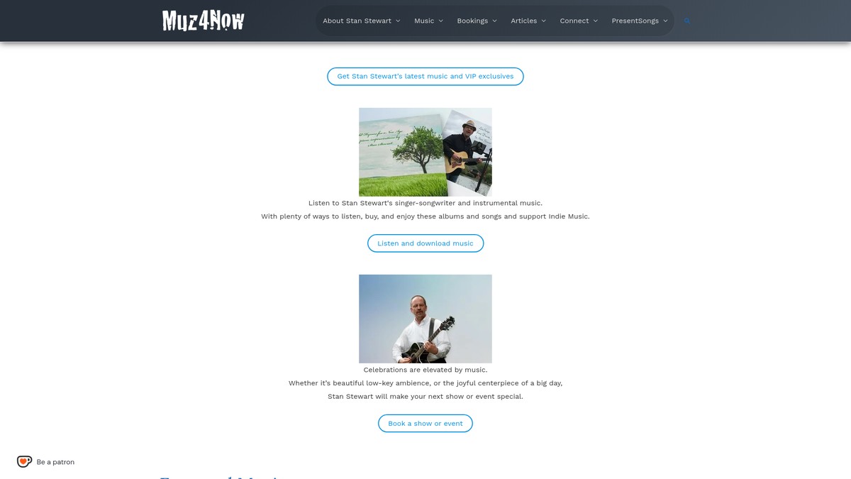 Screenshot of muz4now.com