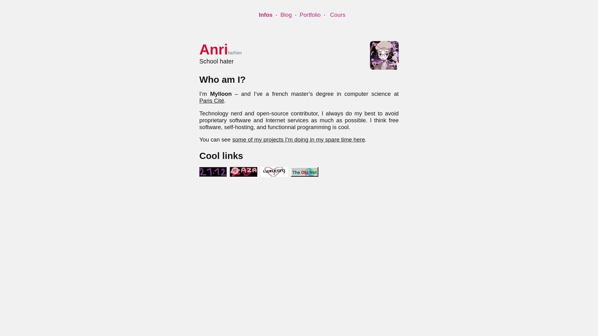mylloon.fr screenshot