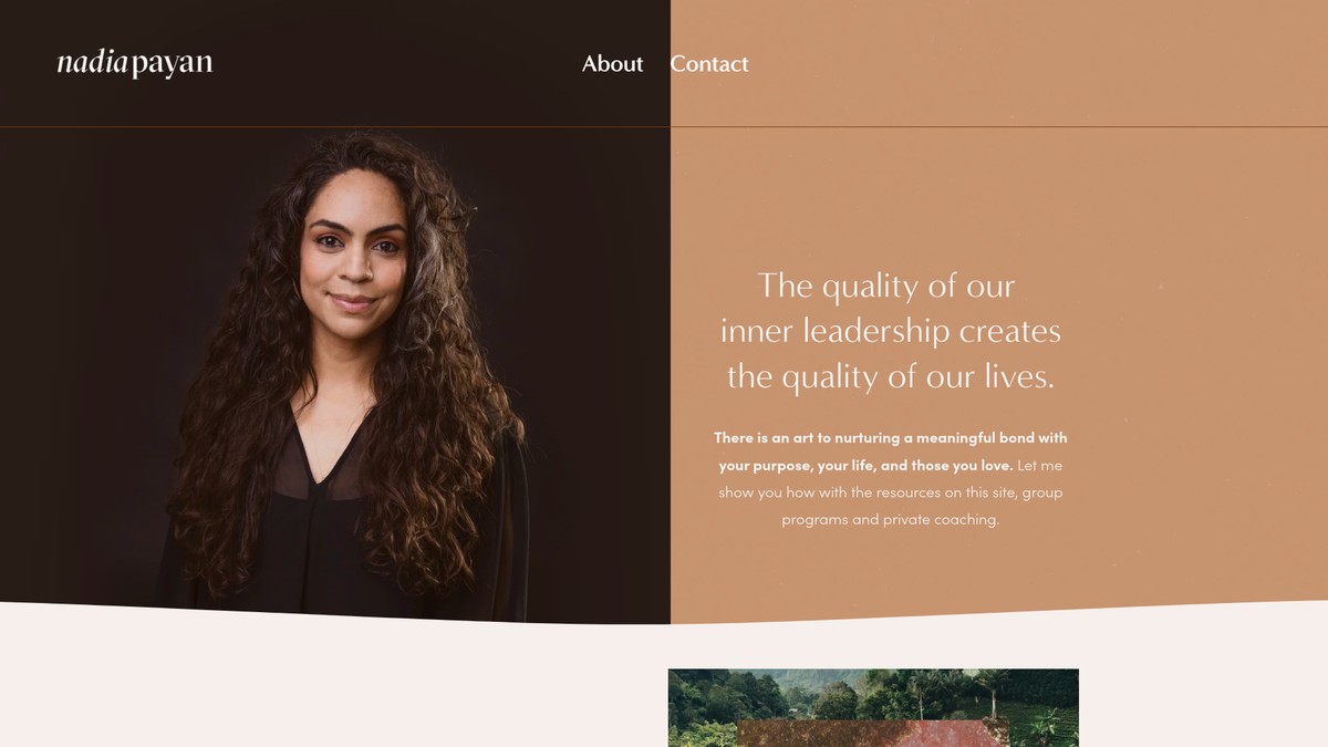Screenshot of nadiapayan.com