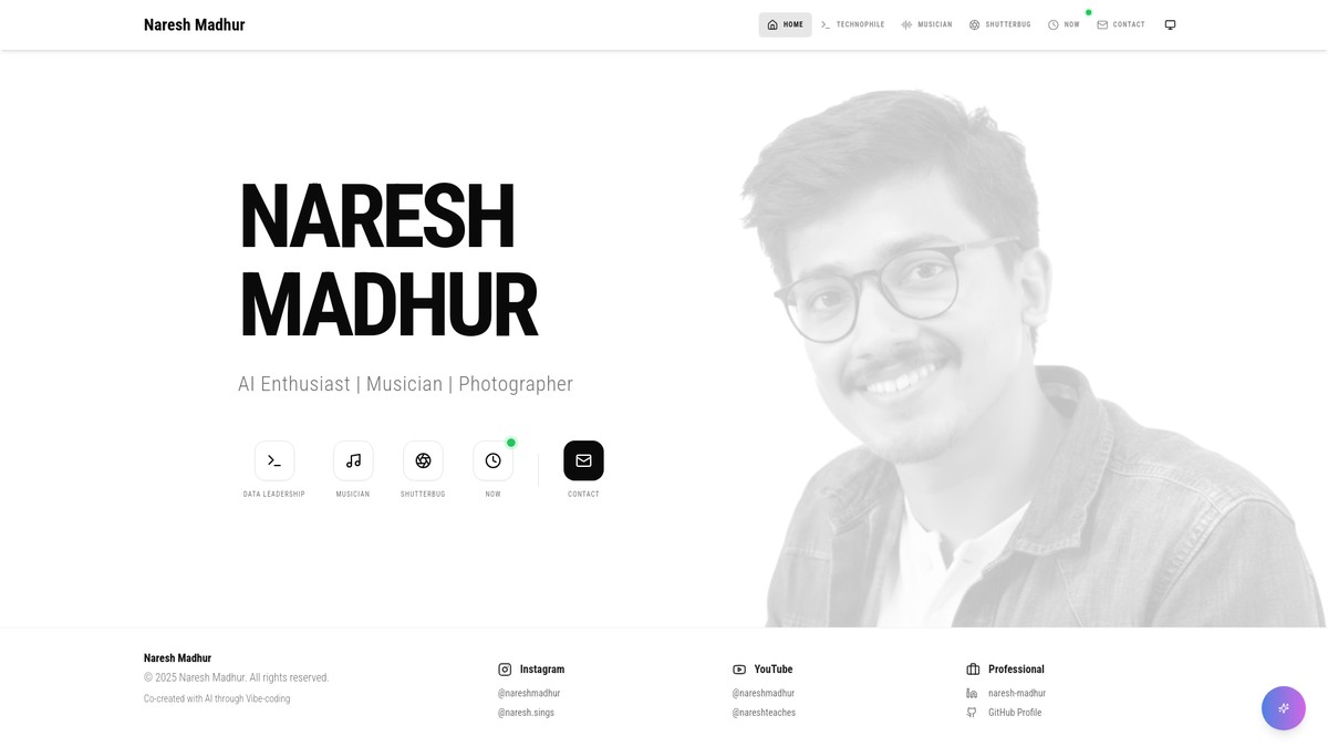 nareshmadhur.com screenshot